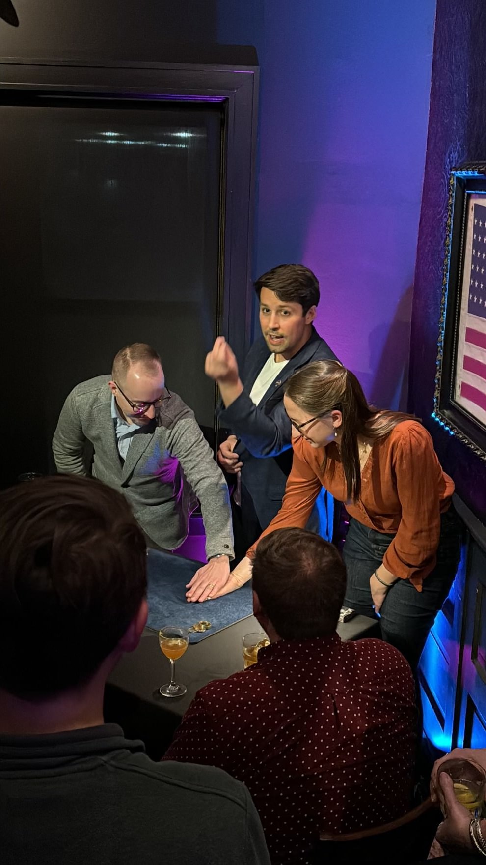 Christopher Barker performing close up magic